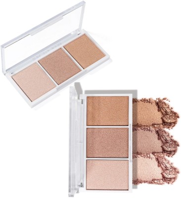 SEUNG HIGH PIGMENTED 3 IN 1 HIGHLIGHTER SHINY FINISH HIGHLIGHTER PALETTE Highlighter(MULTI COLOR)