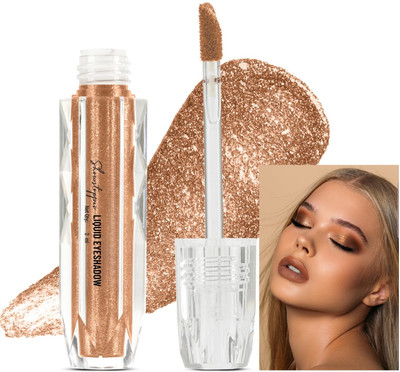 DARVING Metallic Gold Liquid Eyeshadow Metallic Pigmented Color 2 ml(Desert Gold)