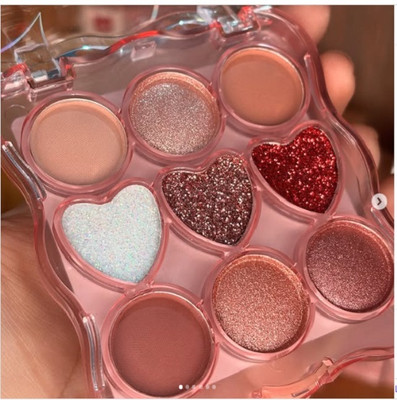 Jiwoo 9 Color Matte & Shimmery Pigment EyeShadow 11 g(multicolor)