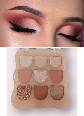 GABBU Eyeshadow Palette, Highly Pigmented Long Wearing and Easily Blendable. Highlighter(multi)