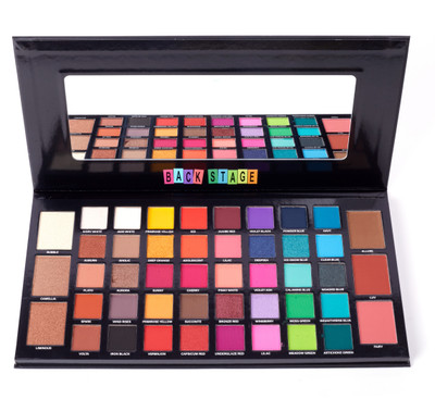 PNF PROFESSIONAL Back Stage Eyeshadow Palette, 30 Matte Finish Eyeshadow, 10 Pigmented 75 g(Shimmers, 3 Highlighters, 3 Blusher Makeup Palette)