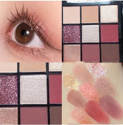 tanvi27 Best 9 Multicolor Pressed Powder Matte & Glitter Eye Shadows Palette 11.5 g(Multi Color)
