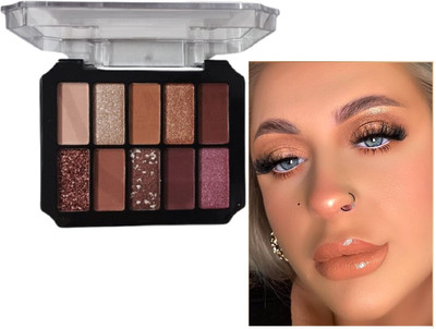 Neycare eyeshadow palette mini partical eyeshadow palette perfect pack of 1 12 g(multi color)