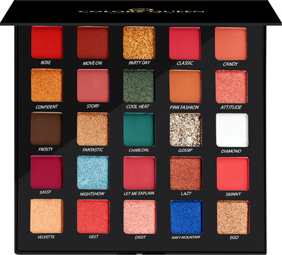 COLORS QUEEN Divine Eyeshadow Palette with 25 Ultra Pigmented Matte & Shimmery Shades 37.5 g(Multicolor - 01)
