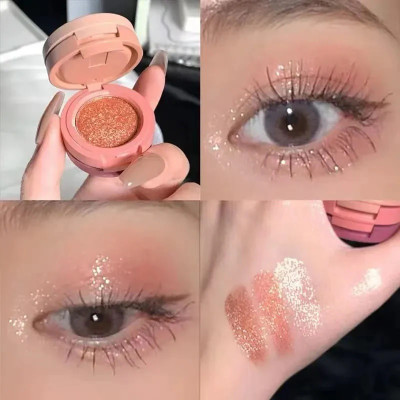 AFARAXIA 3 In 1 Highlighter Palette & Blush, Blendable Face Contouring Kit Eyeshadow 4.8 g(MULTICOLOR)