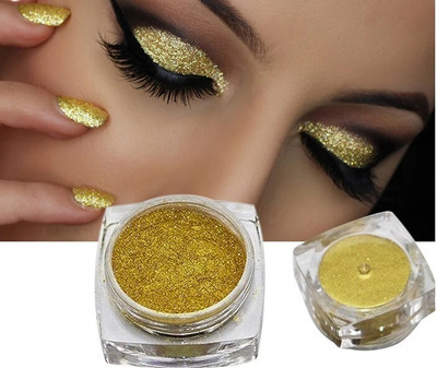 Wonholli Eye Shadow Glitter Powder And Nail Art 2 g(Gold)