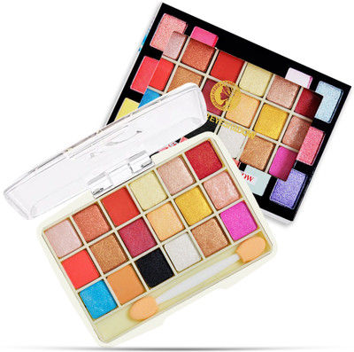 adbeni 18 Color Shimmery Matte Eyeshadow Palette | Dazzling Collection of Velvety Hues 12 g(Shade-02)