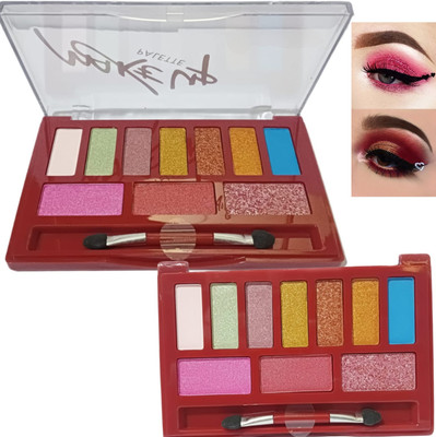 WECHARMERZ 7 Eyeshadow, 3 Highlighter Palette 12 g(Shade-1)