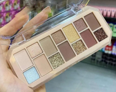 ADJD 12 Shades HD Pigmented Eyes Eyeshadow Palette 15.5 g(multi colour)