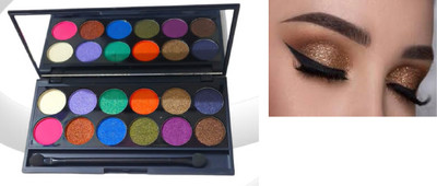 Luipui EYESHADOW PALETTE 12 COLOR PACK OF 1 12 g(MULTICOLOR)