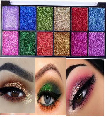 Luipui trending glitter eye shadow pack of 1 best for eyes 21 g(multi color)