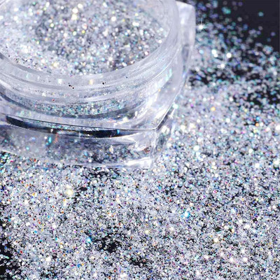 Latixmat Loose Shimmer EyeShadow Glitter Powder Pigment 2 g(silver)