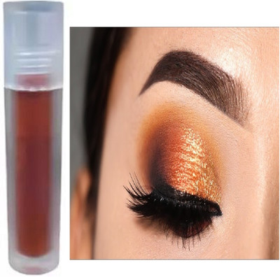 Luipui orange liquid eye shadow trending waterproof pack of 1 7 ml(orange)
