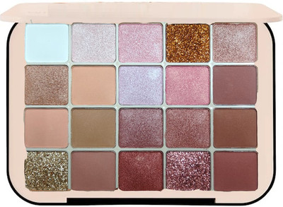 ADJD Multicolor 20 Color Long Lasting Ultra Pigmented Palette Eye Shadow 40 g(MULTI COLOUR)
