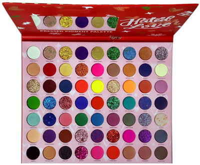 COSMO VIBES Professional Eyeshadow Palette Pressed Pigment 63 Colors 69 g(MULTICOLOR)