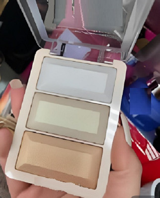 HUZURLU Professional Eyeshadow Palette in 3 Shade 11 g(MULTI COLOR)