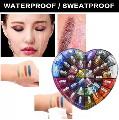 DARVING shimmer eyeshadow powder | party wear eyeshadow | 46 g(18 COLOR MULTI COLOR EYE SHADOW))