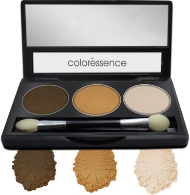 COLORESSENCE Satin Eye Shades Pearl Pigment Smooth Formula Eyeshadow Makeup Palatte, Earthy Tones - 30 g(Earthy Tones)