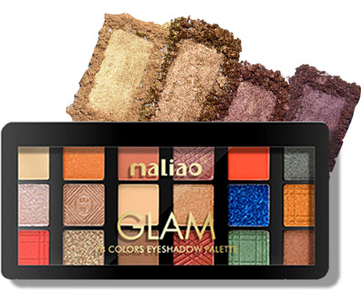 maliao Glam 18 Colors Eyeshadow Palette - Create Mesmerizing Looks 8 g(SHADE 01)