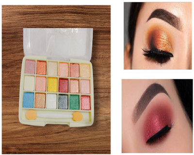 Luipui eyeshadow outstanding 18 colors palatte for bridal 10 g(multicolor)