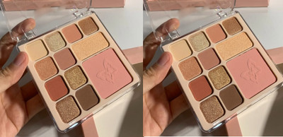 tanvi27 Glitter Eyeshadow 12 Colors Palette Naturing-Looking Women Girls Eye Shadow 29 g(MULTICOLOUR)