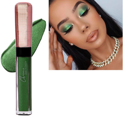 HUZURLU Waterproof Liquid Eye shadow Quick-drying Glitter Shimmer eyeshadow 7 ml(Green)