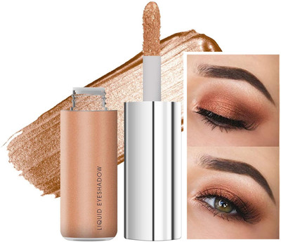 MYEONG Highly Pigmented Copper Shiny Metallic Liquid Non-Transfer Eyeshadow 7 ml(Copper Shiny)