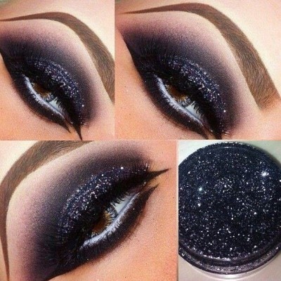 Libline NEW 3D Finish Multi Purpose Soft Touch shimmery glitter 2 g(BLACK)