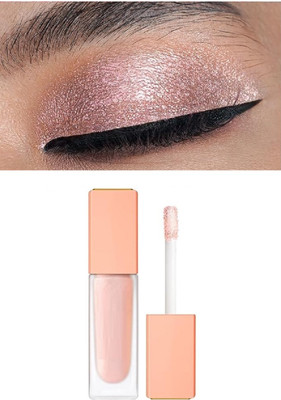 AFARAXIA Liquid Glitter Eyeshadow Pigmented Long Lasting Quick Drying Easy To Apply 4 ml(PINK)