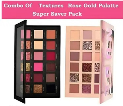 MR. HUDA 36 Shades Trending Iconic Eyeshadow (Set of 2 Multicolour 18 Shade Each Palette) 70 g(Multicolor)