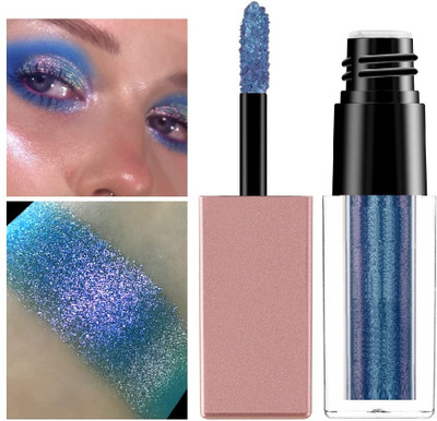 BLUEMERMAID Glitter for Eyes Shimmer Eyeliners Waterproof Long Lasting Sparkling Eye Shadow 4 ml(BLUE)