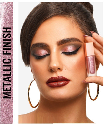 USBK Insta Dry Formula, Smudge proof Metallic Liquid Eyeshadow 4 g(PINK)