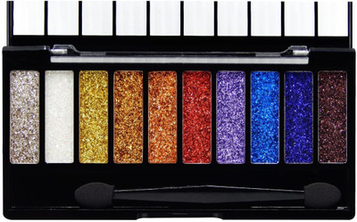 Cosluxe Glitter Eyeshadow Palette ,10 Colors Sparkle Shimmer Eye Shadow Palette (03) 13 g(MULTICOLORS)