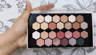 manasona Shimmer and Matte Eyeshadow Palette For womens 21 g(Multi)