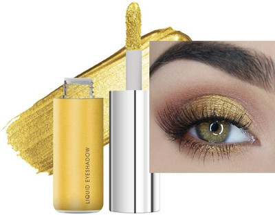 MYEONG Highly Pigmented Golden Metallic Liquid Non-Transfer Eyeshadow 7 ml(Golden)