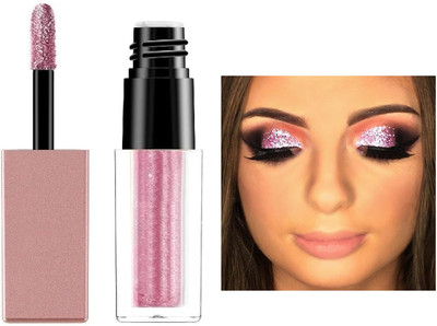 Vyomiris Liquid Eyeshadow Metallic & Shimmery Finish Non-Transfer 4 g(PINK)