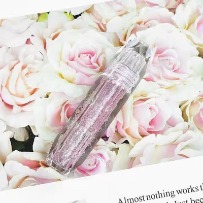 Arcanuy Water Proof and Smudge Proof Shimmer Glitter Liquid Eyeshadow 2 ml(Moon Pink)