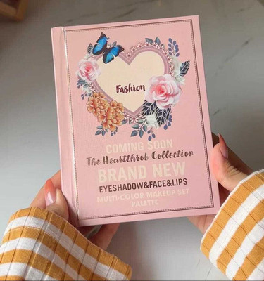 diva4evr 5-in-1 Foldable Makeup Palette | All-in-One Makeup Book for All Skin Tones 300 g(Rose Gold + Black (Most Premium Look))