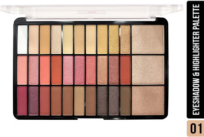 Shryoan Color Studio Eyeshadow & Highlighter Palette | Highly Pigmented & Matte Finish 38 g(Multicolor 01)