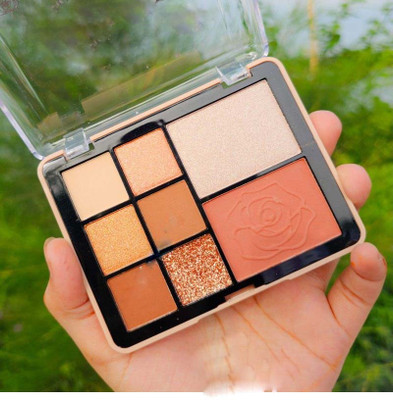 Jiwoo Eye shadow highlighter blusher palatte 13.5 g(multicolour)
