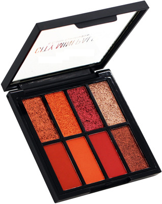 FLENGO 8 Color EyeShadow Palette Waterproof Shimmer Shade Long Lasting Shade-1 25 g(Shade-1)