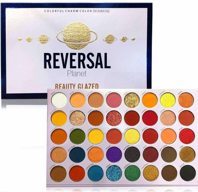 Bingeable Reversal Eyeshadow Palette 40 Color Makeup Palette Highlighters Eye Make Up High Pigmented Professional Mattes and Shimmers 100 g(Multicolor)