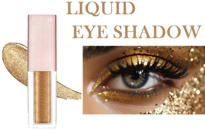 BLUEMERMAID Professional Liquid Highly Pigmented Eyeshadow With Radiant Shimmer Finish 4 g(gold)