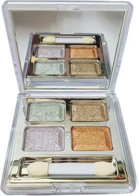 Facejewel 4 Shades Waterproof Shimmer Complete Eye Palette Kit 4 g(Multicolor)