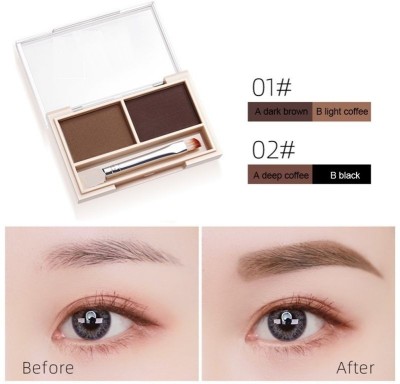 tanvi27 Best Eyebrow Palette Shape My Brow, 2 Brows Powder Wax Cream, Eye Makeup 2.5 ml(BROWN)