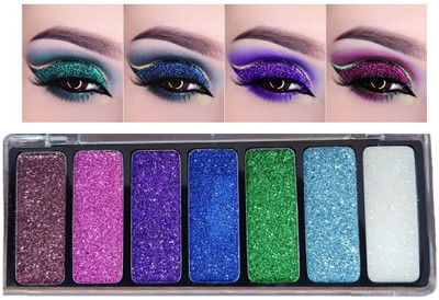 WOONGMI Eyeshadow Palette 7 in 1 Shimmer Glitter 11.26 g(Multi)
