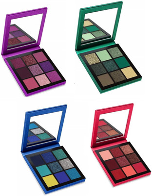 MR.THINDZ NEWShadeBeautyMulitColorPalettePackof4 36 g(The Swiss Glitter Edition)