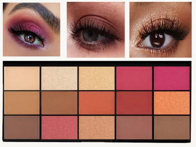 WOONGMI 15 Highly Blendable Shades, Sheemer And Matte Finish Eyeshadow Palette 22.5 g(MULTICOLOR)