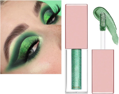 USBK Glitter Eyeshadow Highly Pigmented Long Lasting Makeup 4 ml(GREEN)