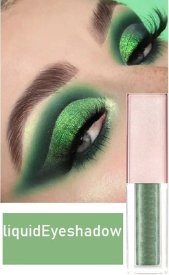 USBK Long Wearing and Easily Blendable liquid eyeshadow with Shimmary Finish 4 ml(GREEN)